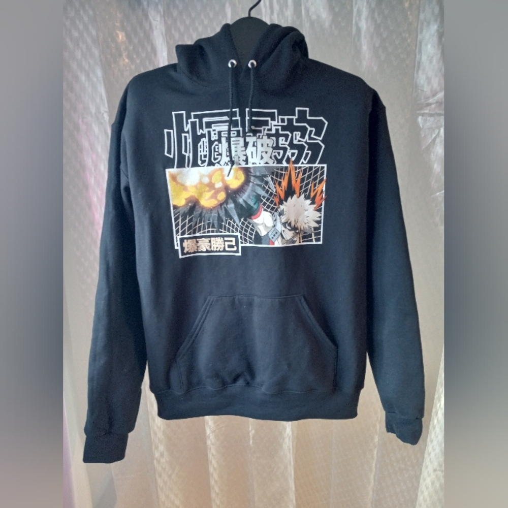 Bioworld Men's My Hero Academia Kacchan Quirk Explosion Hoodie Sz M